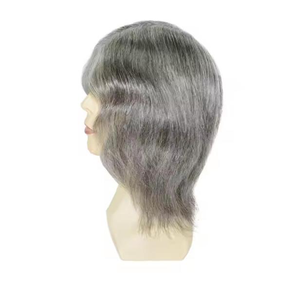 6 Full Head Hair Wig for Men Super Thin Skin Indian Men Hair Toupee Wig