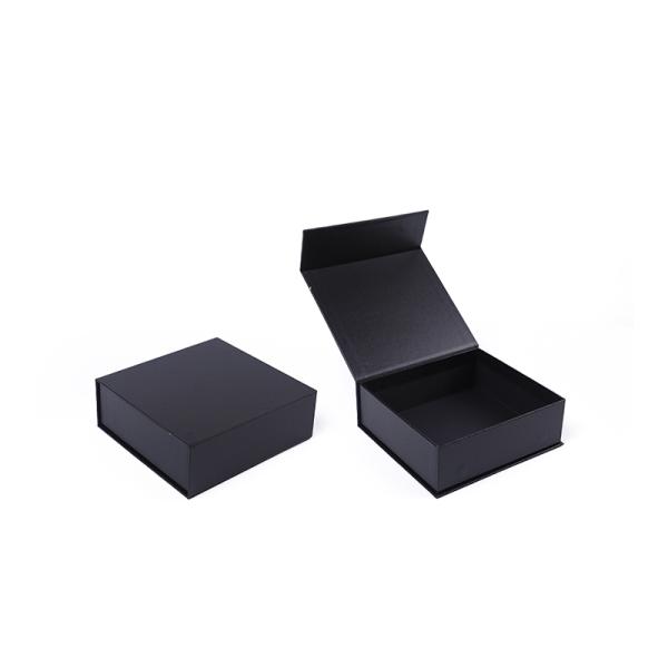 Wholesale manufacturing high quality Magnetic Gift Box Packaging Custom logo luxury Eco Friendly Cardboard Paper Black Magnetic Jewelry Box