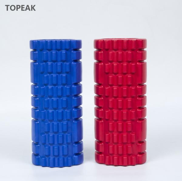 High Density Eva Premium Foam Yoga Roller 6 X 36 Grid Exercise Blue Black