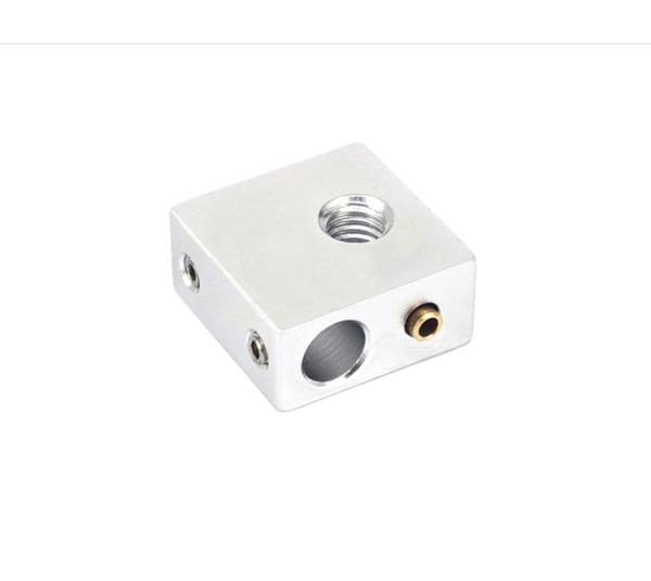 V6 J Aluminium Heat Block 3D Printer Replacement With Inner hole