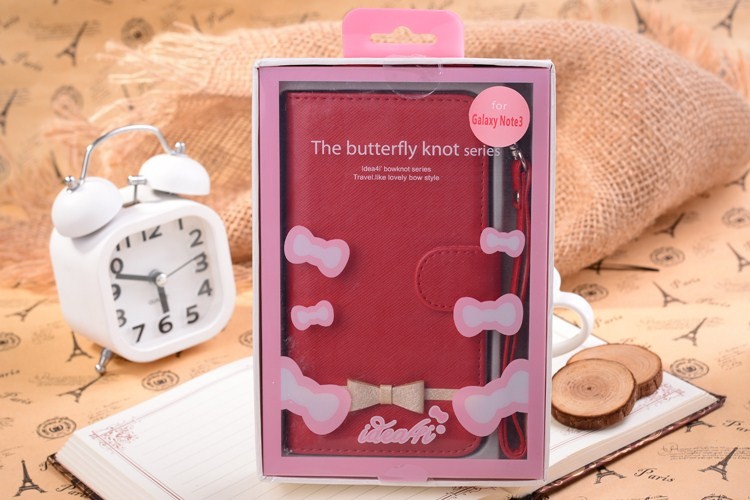 White PU Leather Wallet Case For Samsung Galaxy S4 With Sleep Fuction