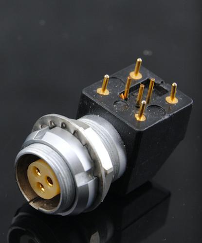 Push Pull 3 Pin Connector Black PPS Print Contact EXG.1B.303.HLN