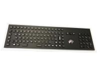 103 chaves galvanizaram o Trackball industrial preto do teclado 20mA 38mm do metal