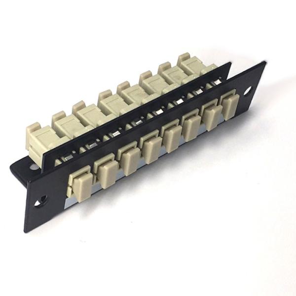 Pre Terminated FC Fiber Optic Patch Panel 12 Port LC Adapter Panel