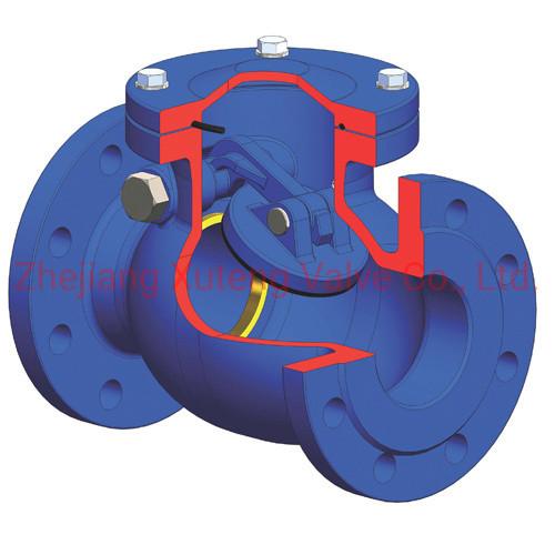 Metal Seal Stainless Steel Flange Swing Check Valve Pn16 H44W for Marine Applications