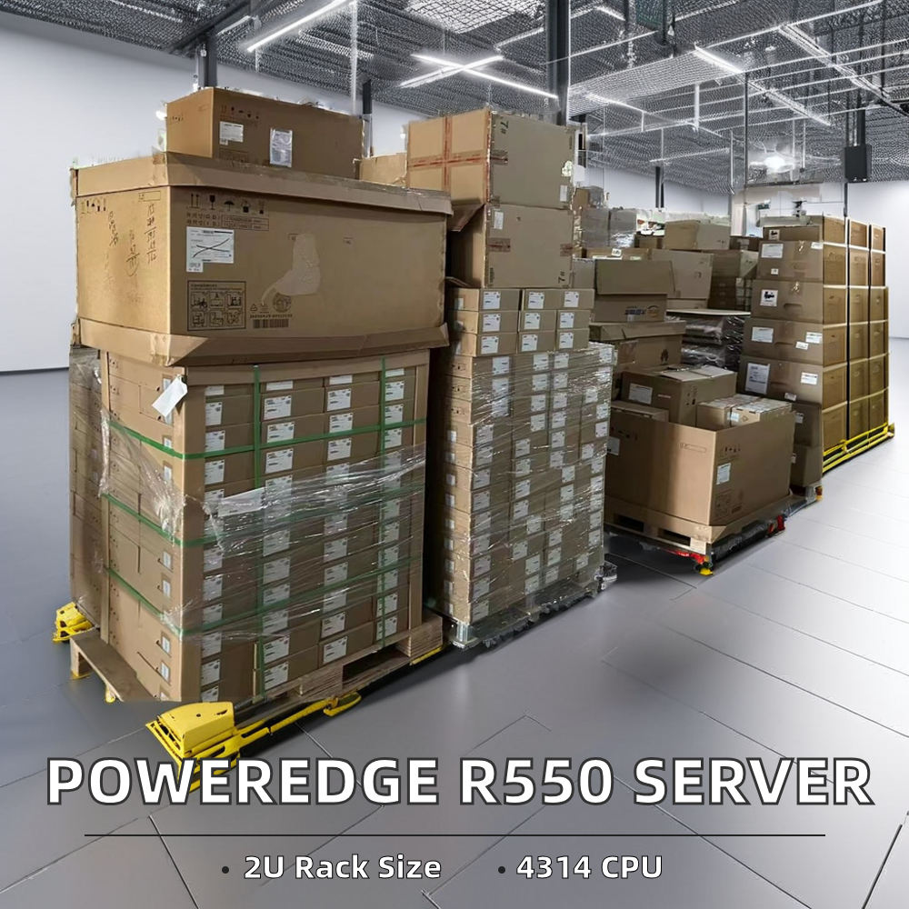 Gold 5317 Processor PowerEdge R550 Servers With 16GB DDR4 32GB 64GB Memory And Processor SSD HDD Excellent Performance