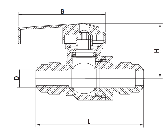 ISO228 Aluminum Ball Valve 1.0MPA Male Thread Ball Valve