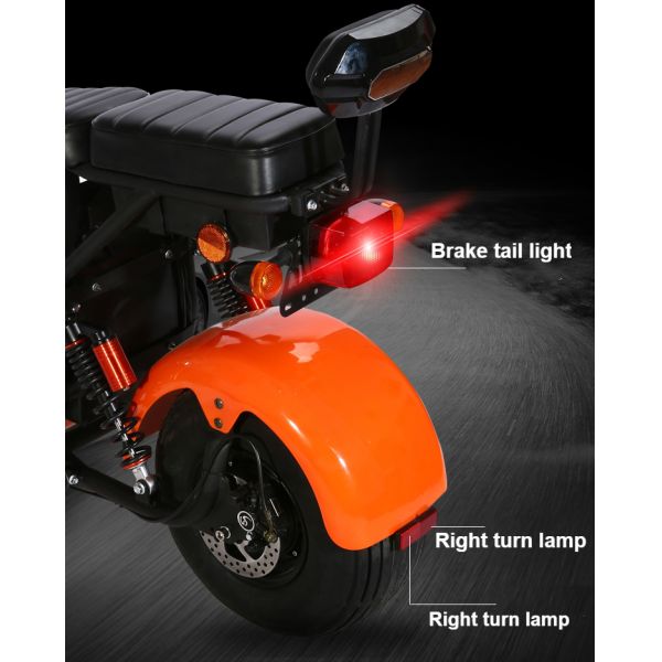 Fat Tire Harley Citycoco Electric Scooter 2000w 2 Wheel Long Range