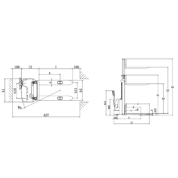 Электрический подъемник для сборки грузов с номинальной тягой 1000 кг Высота подъема 3000 мм