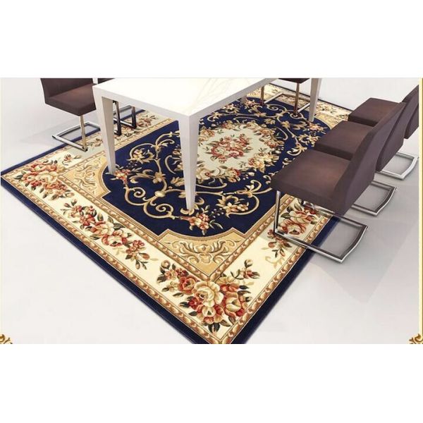 New Chinese style flower polypropylene wilton area rug