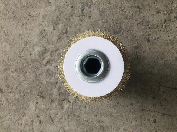 German Craftsmanship Cylindrical Roller Brush Copper Wire Used By Wood Factories