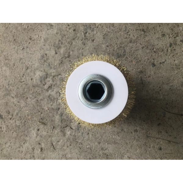 German Craftsmanship Cylindrical Roller Brush Copper Wire Used By Wood Factories