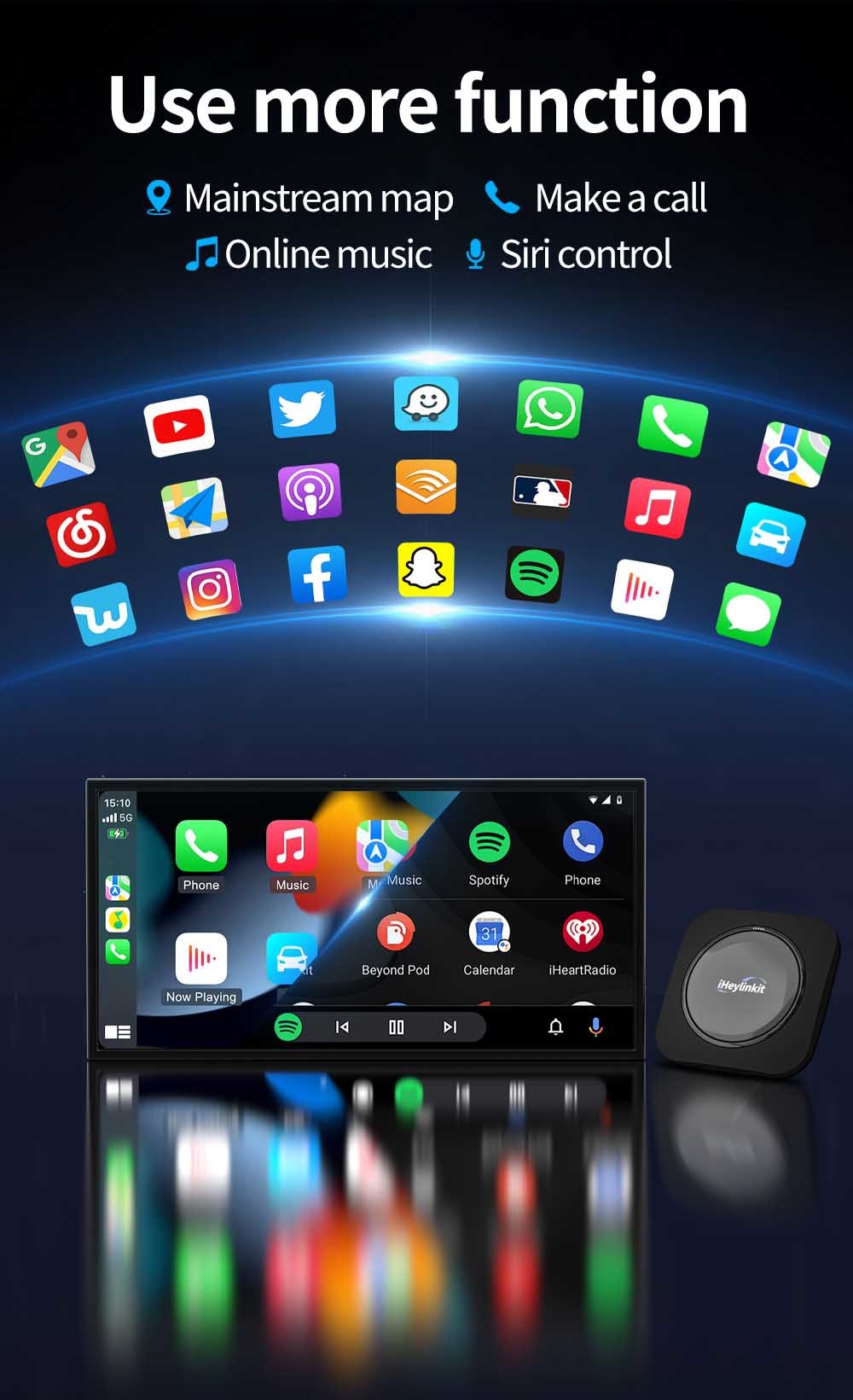 Smart Touch AI Box Android 16 CarPlay  Adapter Snapdragon SDM 6115 For Toyota Corolla
