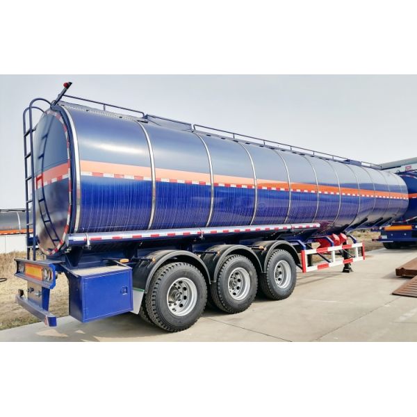 TITAN 40000/45000/50000 Liter Palm Petrol Diesel Crude Oil Fuel Tanker Trailer Tri Axle for Sale