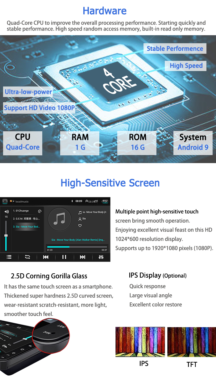 10.1 дюймовый 2DIN Шнур WIFI IPS BT GPS Android 10 Автомобильное радио для VW Golf Sportsvan 2012-2017