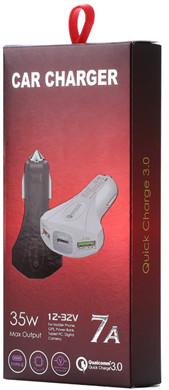 7A 3 USB CAR CHARGER  QC3.0 TYPE-C+ USB Universal Compatible USB CAR CHARGER for all electronics cheap price