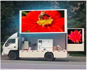 P10 High Brightness Outdoor Truck Walking Led Billboard With GPS