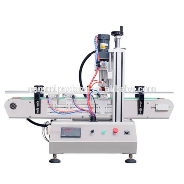 Factory Direct Sales New Design Pneumatic Tabletop Automatic Trigger Spray Capper Machine Plastic Bottle Jar Capping Machine