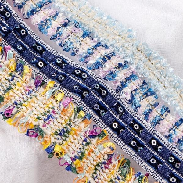 100% Polyester OEM Accepted Little Fragrant Special Ribbon Combination Garment Accessories