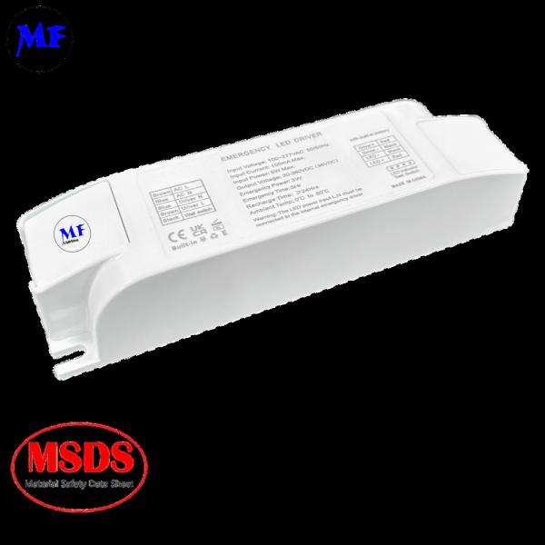 Kit de iluminación de emergencia LED de larga duración, fuente de alimentación del controlador, batería y balasto para luz triprueba