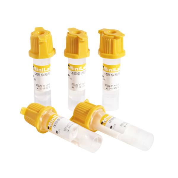 0.5ml Capillary Blood Collection Tubes Clot Activator Additive With Gel