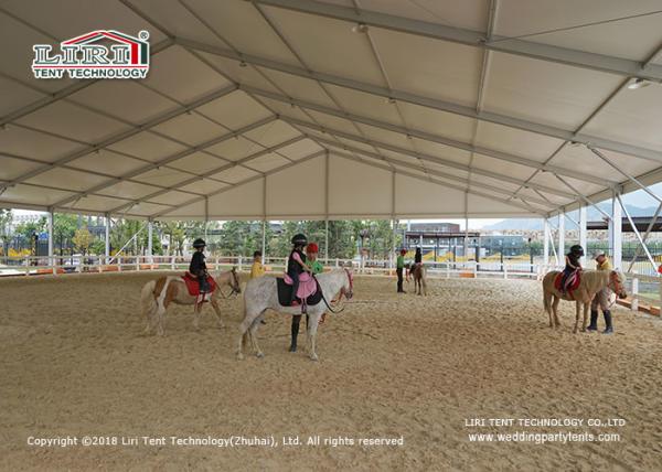 SGS Double Decker Tents For Ceremony / Big A Shape Tent For Horse Arena