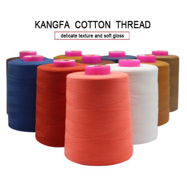 100% полиэстер одежда швейная нить 40S / 2 5000y ручной работы прочный полиэстер хлопок