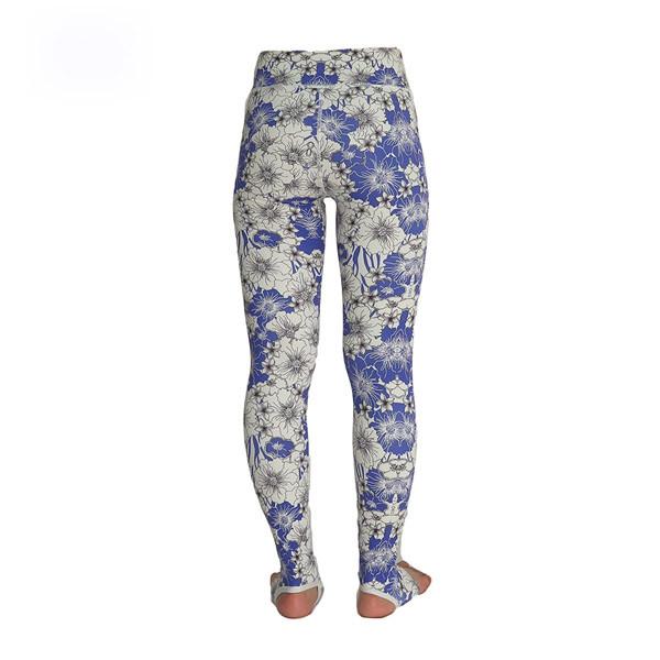 As calças sem emenda as mais atrasadas da ioga dos testes padrões de flor da roupa do desgaste da ioga dos produtos
