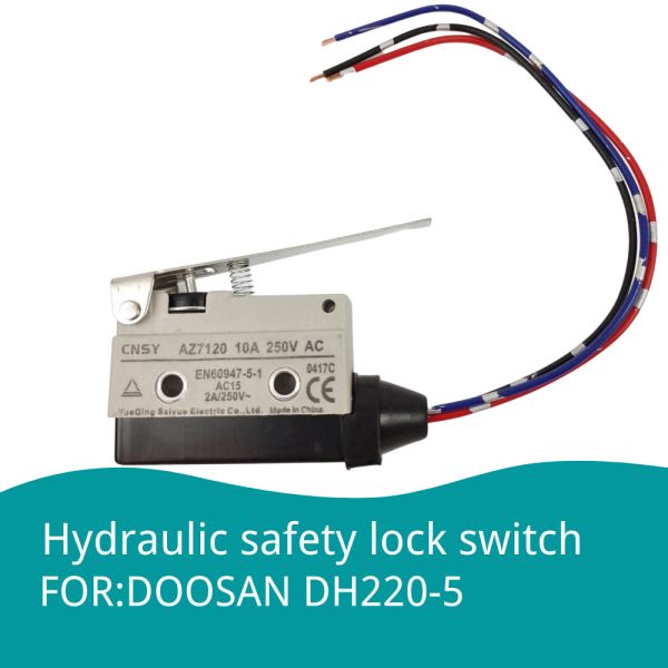 DH220-5AZ7120 Excavator Electrical Parts Micro Switch Hydraulic Safety Lock Switch