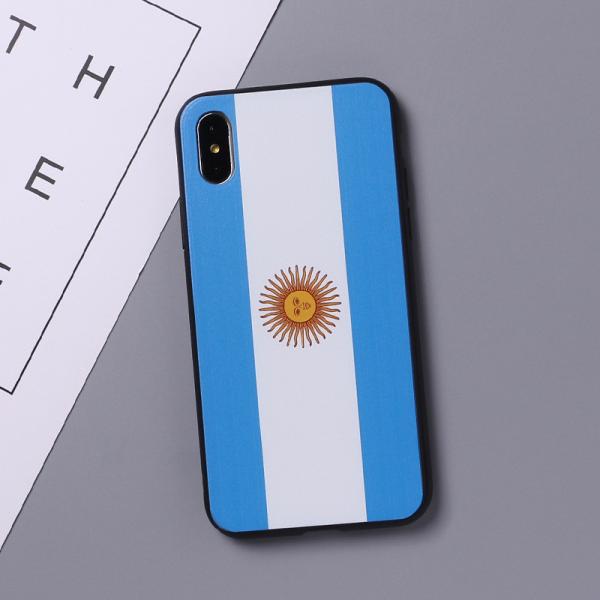 2018 football world cup national flag uv printing silicone tpu soft custom phone case for iphone x