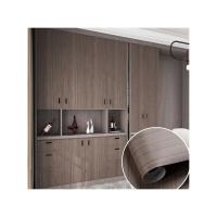 Autoadhesivo Renovación del gabinete de cocina impermeable de madera de grano de papel tapiz pegatina de pared patrón geométrico para la decoración del gabinete