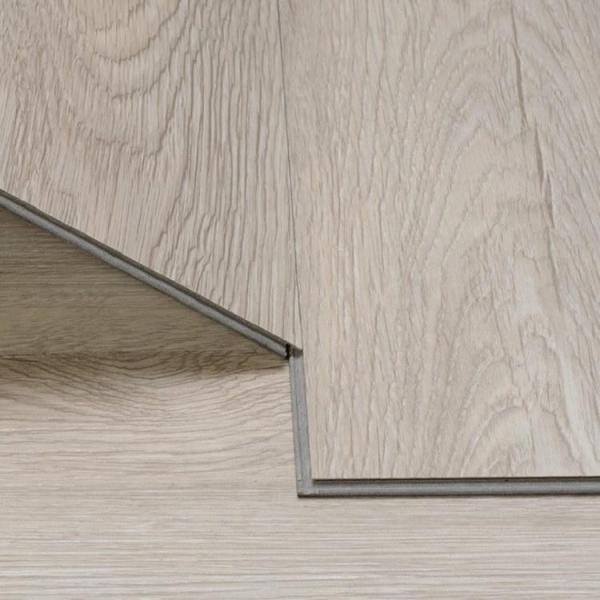 Piso SPC de lujo tabla de vinilo con sistema de clic hecha de PVC y carbonato de calcio