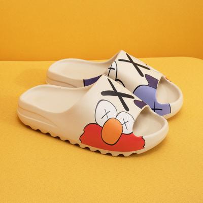 Happy Summer Cartoon Elmo Yezzy EVA Slides Slipper Women Beach Sandal
