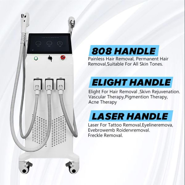 3 In 1 Soprano Sapphire 808 Diode Laser Hair Removal Device Ipl Laser Hair Removal