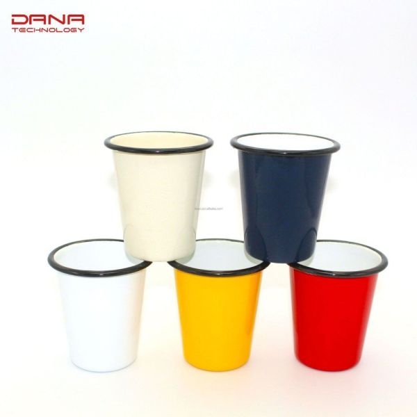 150g Carbon Steel Multi Size Enamel Rolled Edge Tumbler Sets Equipped with Custom Decal Personalization
