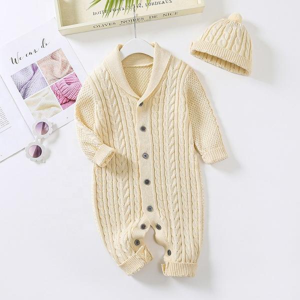 Autumn New Toddler Baby Boys Girls Knitted Bodysuit Infant Jumpsuit Knitwear Outfits Newborn Baby Sweater And Baby Knit