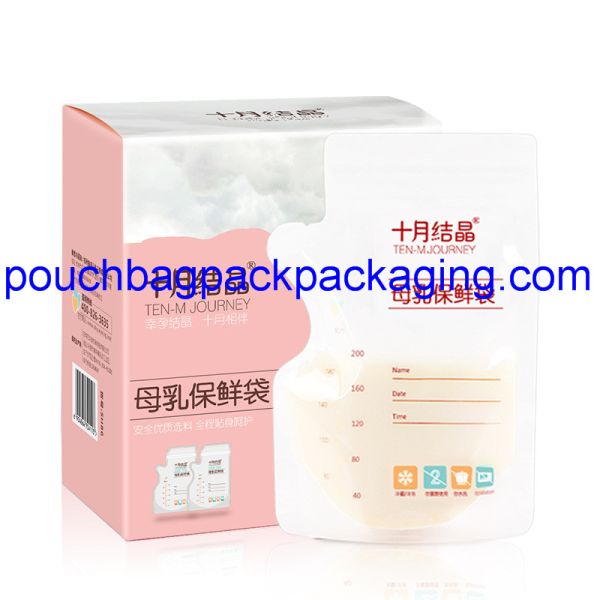 Breast milk storage bag condensed milk packaging for fresh soy milk supplier