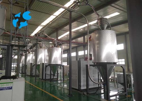 Vertical Hot Air Dryer For Plastic , Injection Molding Dryer Low Power Consumption