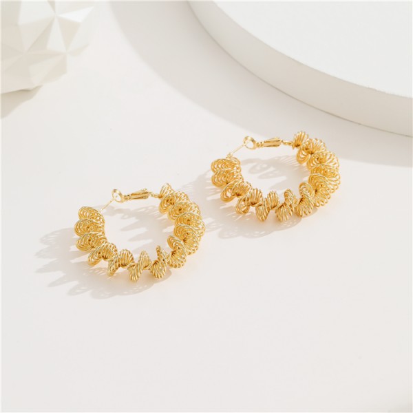 High Quality Brass 14K Gold Plated Hoop Earrings for Women