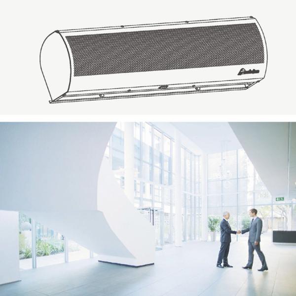 2024Compacta Air Curtain Four Seasons Wind Series Air Door Fresco Ventilador para entrada de portão saída 0,9m-2m