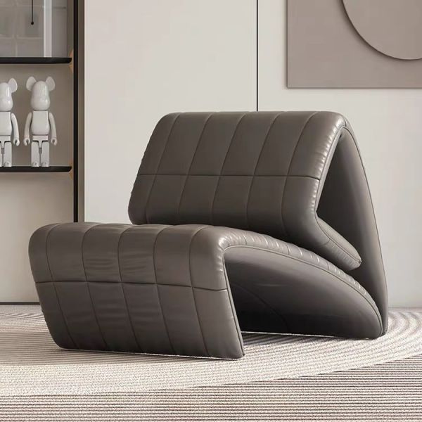 Mail Packing Modern Leather Recliner Chair Luxury Lounge Accent Chair Ideal for Living Room Hotel Coffee Leisure Reading