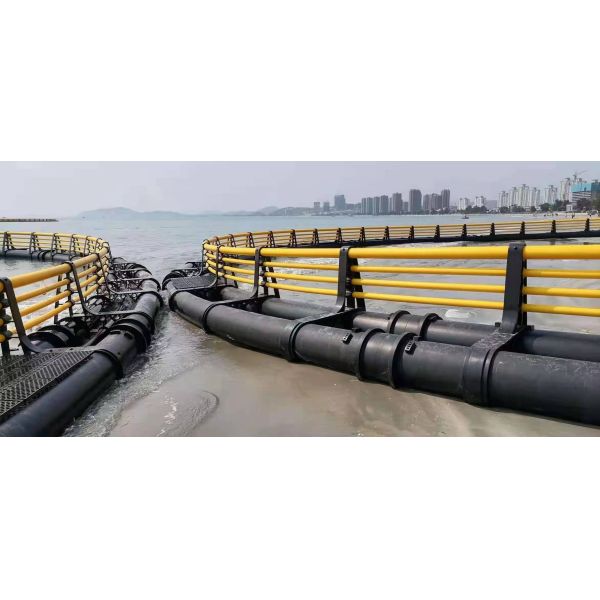 Round HDPE Aquaculture Marine Cage for Bass Cultured Environmentally Friendly