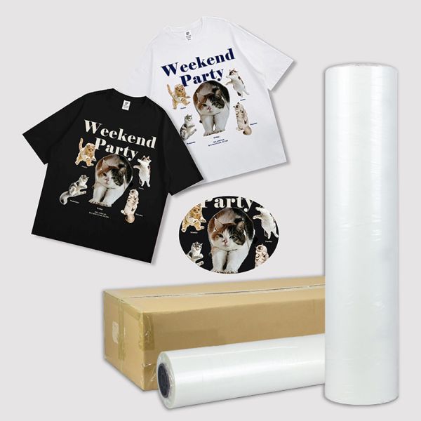 30cm 60cm dtf pet film sheet roll for dtf printer for printing t-shirt uniforms