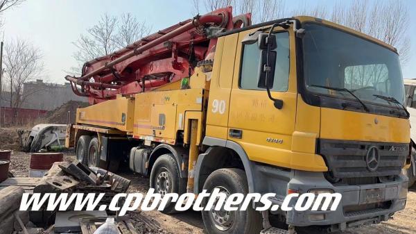 Offre spéciale 2006 Putzmeister 46m pompe à béton pompe hydraulique mobile usagée vente