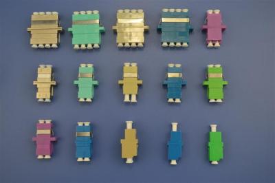 Adaptador da fibra óptica do Único-modo do LC 4 para a rede das telecomunicações, equipamento de teste óptico
