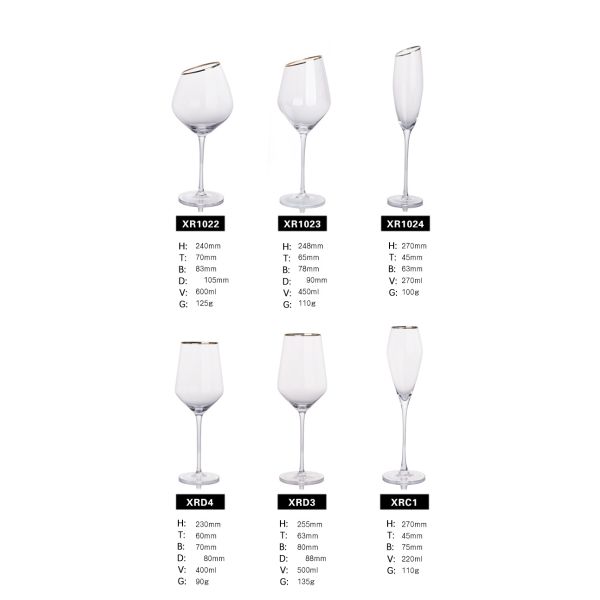 Подвергните сделанную емкость механической обработке кристаллических бокалов изготовленную на заказ для домашних партии/Адвокатуры Эко дружелюбного