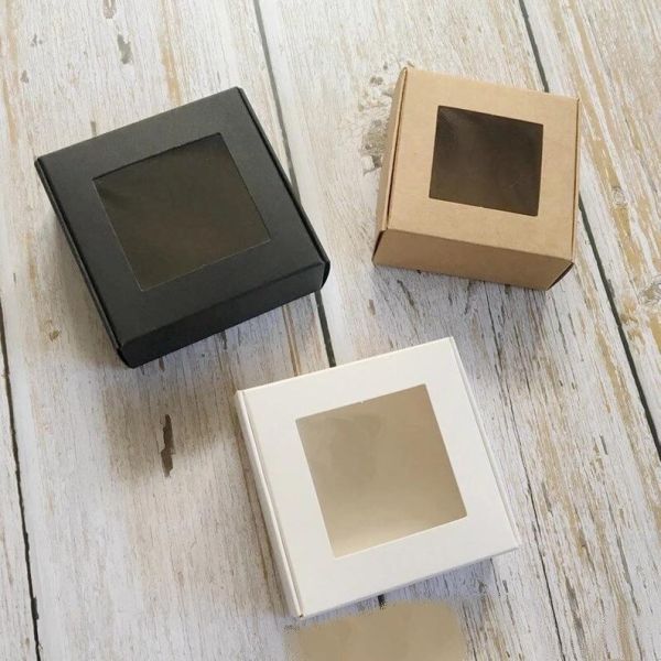 Square Transparent Craft Paper Accessory White Card Present Gift Direct and Hot Stamping