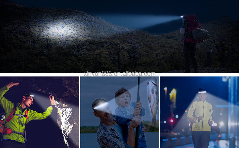 Usb Charging Running Lamp Wholesale COB Working Lamp Outdoor Camping Headband Omnidirectional Head Lamp