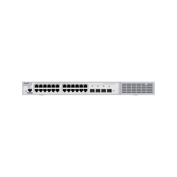 Commutateur Gigabit PoE+ 24 ports avec alimentation par port de 30W, gestion cloud, commutateur Ruijie RG-S2910-24GT4SFP-P-L