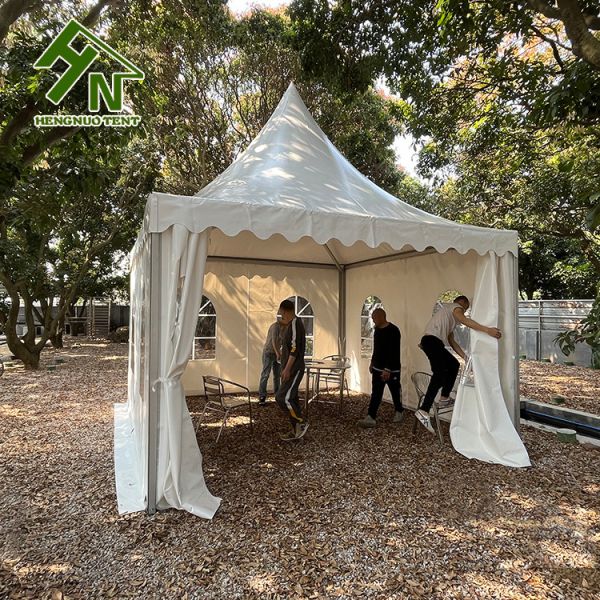 Белый шатер события пагоды чистки собственной личности цвета для домашнего Graden